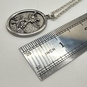 925 Silver Necklace W/ Saint Michael Archangel Pendant Valentines Birthday Gift